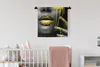 MuchoWow® Wandteppich Wandbehang Lippen - Gelb - Schwarz Produktbild-Vorschau 1