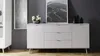 Buffet Göteborg en blanc mat avec commode en chêne Sonoma Voir les images du produit 23