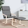 vidaXL Podnóżek ciemnoszary 51x41x40 cm tkanina Podgląd zdjęcia produktu 3