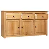 vidaXL Příborník 135 x 40 x 80 cm Masivní dřevo borovice Náhled obrázku produktu 2