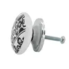 1 Möbelknopf, Möbelgriff, Möbelknopf, Knauf Keramik 37 mm, Ornaments Border #0167 Produktbild-Vorschau