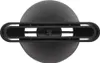 A top-down view of a black hair dryer nozzle. Produktbild-Vorschau