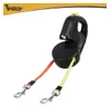 Automatische dubbele riem voor twee honden met LED-lamp - 2 Productafbeelding-voorbeeld 14