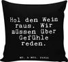 Mr. & Mrs. Panda wohnzimmer kissen Hol den Wein raus.... - Produktbild-Vorschau 1