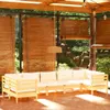 vidaXL 7-tlg. Garten-Lounge-Set mit Creme Kissen Produktbild-Vorschau 2
