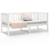 vidaXL Lit de jour sans matelas Blanc 80x200 cm Pin massif Voir les images du produit 5