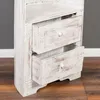 Massivholz Bootsregal / Bücherregal LACI White Wash 195cm Produktbild-Vorschau 7