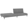 The Living Store Schlafsofa 2-Sitzer Hellgrau Samt Produktbild-Vorschau 4