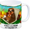 Kaffeebecher mit fressendes Faultier Dschungelmotiv und Produktbild-Vorschau 1