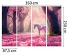 Fototapete Für Die Wand Einhorn im rosa Blumenwald für Produktbild-Vorschau 4
