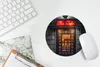 MuchoWow® Mauspad Mousepad Tür - Cafe - Rot - Architektur - Produktbild-Vorschau 5