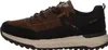 Side view of a brown and black sneaker. Voir les images du produit
