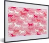 MuchoWow® MuchoWow® Gerahmtes Poster Pferde - Rosa - Tiere Produktbild-Vorschau 1