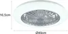 LED Deckenventilator STRALSUND Ø50cm Silber RGB Farbwechsel Produktbild-Vorschau 4