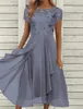 ASKSA Femme Longue Robe de Soirée Elégante Fente Robe de Voir les images du produit 2
