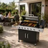 Grill gazowy ogrodowy 22,6kW BERGMANN 6+1 7 palników Podgląd zdjęcia produktu 3