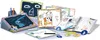 A collection of Bluey-themed drawing and painting supplies for children, including a drawing board, coloring pages, and markers. Produktbild-Vorschau