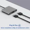 Rolio USB C zu HDMI, Dual HDMI Adapter, 2x HDMI 4K, , Produktbild-Vorschau 3