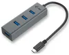 Hub USB i-Tec C31HUBMETAL403 USB x 4 Grau Produktbild-Vorschau 1