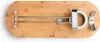 Schinkenhalter faltbar drehbar Edelstahl Bambus 48x18,5 cm Produktbild-Vorschau 3