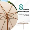 GOPLUS Sonnenschirm 300 cm, Balkonschirm beige, Produktbild-Vorschau 2