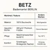Betz Bademantel Frottee mit Schalkragen für Herren und Produktbild-Vorschau 10