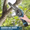 Akku Kettensäge 6+4 Zoll Mini Kettensäge mit 2 Akkus Produktbild-Vorschau 7