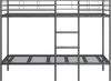 vidaXL Lit superposé sans matelas noir 90x200 cm acier Voir les images du produit 5