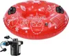 lot de 2 pneus de luge gonflables en PVC, Snow Tube bleu + Voir les images du produit 1