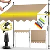 tillvex Klemmmarkise 300 cm Taupe mit Solar LED mit Produktbild-Vorschau 1