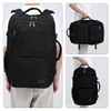 Schwarzer Handgepäck Rucksack Kabinenrucksack 55x40x23 cm – Produktbild-Vorschau 1