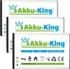 3x Akku kompatibel mit AVM A051 - Li-Ion 1300mAh - für Produktbild-Vorschau 1