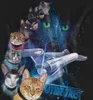 Star Trek - "Feline Galaxy" T-Shirt für Herren/Damen Uni Produktbild-Vorschau 3