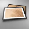 Gerahmtes Poster - Schwarzer Rahmen - Sand Schatten Blätter Produktbild-Vorschau 3