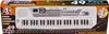 The image shows the packaging of a 49-key electronic keyboard for children, including a microphone. Produktbild-Vorschau