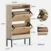 Schuhschrank  59x22.5x103.5 cm Holzoptik Melamin Spanplatte Produktbild-Vorschau 4