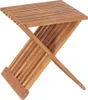 vidaXL Składany stołek 40×32×45 cm z litego drewna tekowego Podgląd zdjęcia produktu 3