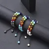 Set di bracciali Bracciale Chakra a doppia fila Donna e Anteprima dell’immagine prodotto 5