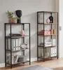 HAKU Regal Büroregal Eiche hell, schwarz  - MDF, Metall, Produktbild-Vorschau 7