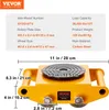 4x Panzerrollen 12T Transportfahrwerk 280x210x105mm Produktbild-Vorschau 7