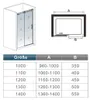 AICA Schiebetür 100x200cm，8mm NANO ESG-Glas，Komplett Produktbild-Vorschau 7
