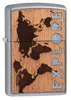 ZIPPO - Woodchuck Explore Design - Mapa světa stříbrný Náhled obrázku produktu 2