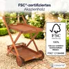 CASARIA® Carrello da Cucina Portavivande in Legno di Acacia Anteprima dell’immagine prodotto 16