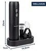 WELLHAUS Elektrische kurkentrekker set, zwart, USB-C Productafbeelding-voorbeeld 2