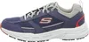 Side view of a blue and gray Skechers athletic shoe. Anteprima dell’immagine prodotto