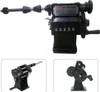 A collage of images showing a manual coil winding machine with a counter, and close-ups of its components. Podgląd zdjęcia produktu
