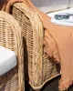 BELIANI Lounge Set Naturfarben Rattan 3-Teilig Geflochten Produktbild-Vorschau 8