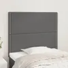 vidaXL Kopfteil Grau 90x5x118/128 cm Kunstleder Produktbild-Vorschau 2
