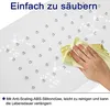 A hand is wiping a showerhead with a yellow cloth, with sparkling effects indicating cleanliness. Náhľad obrázku produktu