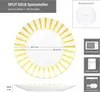 A product image showing a plate with dimensions and icons indicating its features. Produktbild-Vorschau